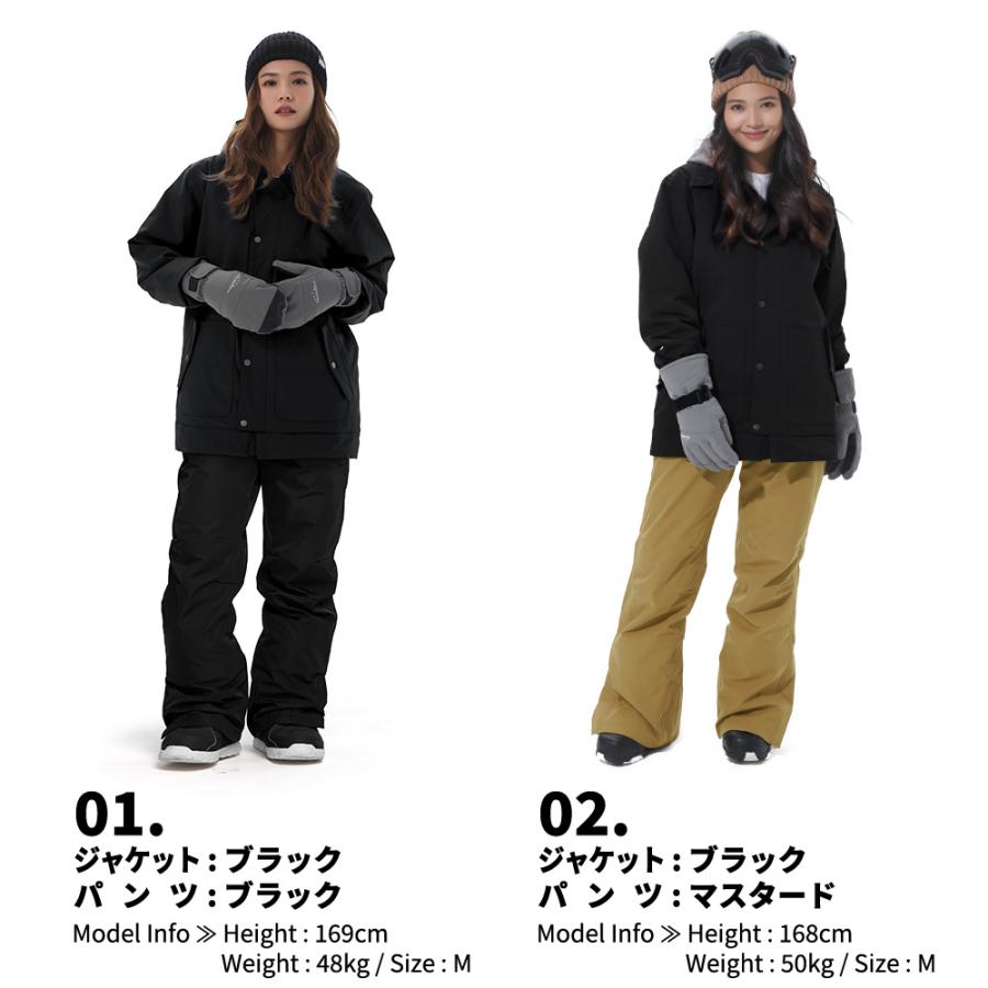 LEISURE SPORT スノーボードウェア スキーウェア レディース 上下