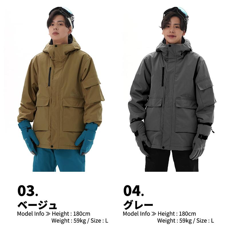 LEISURE SPORT スノーボードウェア スキーウェア ジャケット メンズ 上