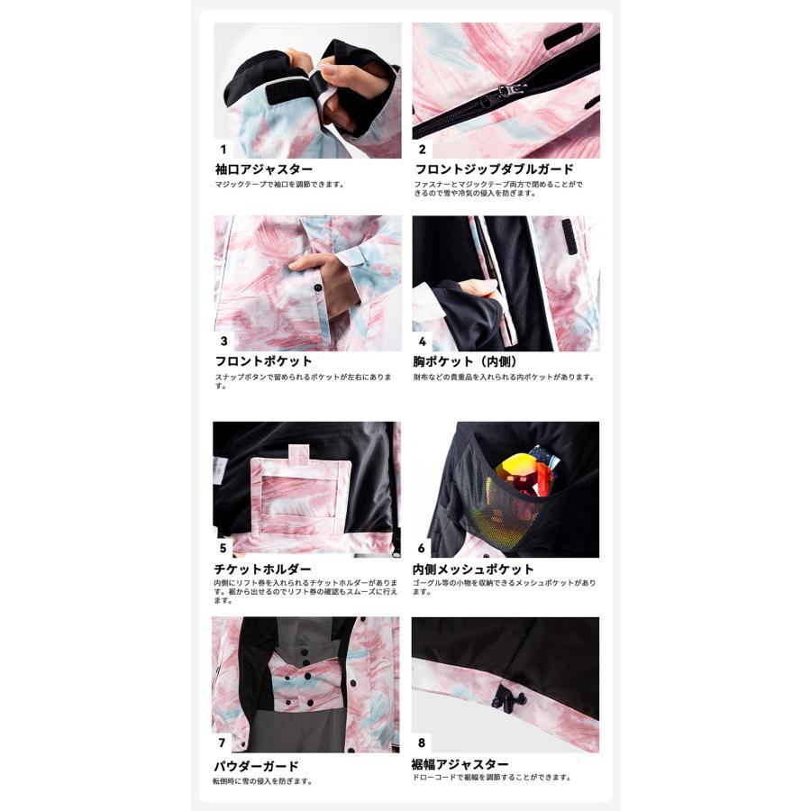 サイズL スキースーツ 婦人 防寒着 スノボウェア スノーウェア 新品 未使用品 LEISURE SPORT スキーウェア スノーボードウェア ジャケット