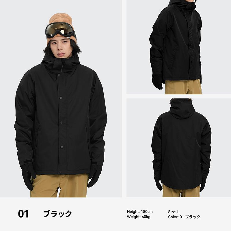 スキー、スノーボード用スノーウェア　上下セット　カーキブラック スキー、スノーボード用スノーウェア 上下セット カーキブラック