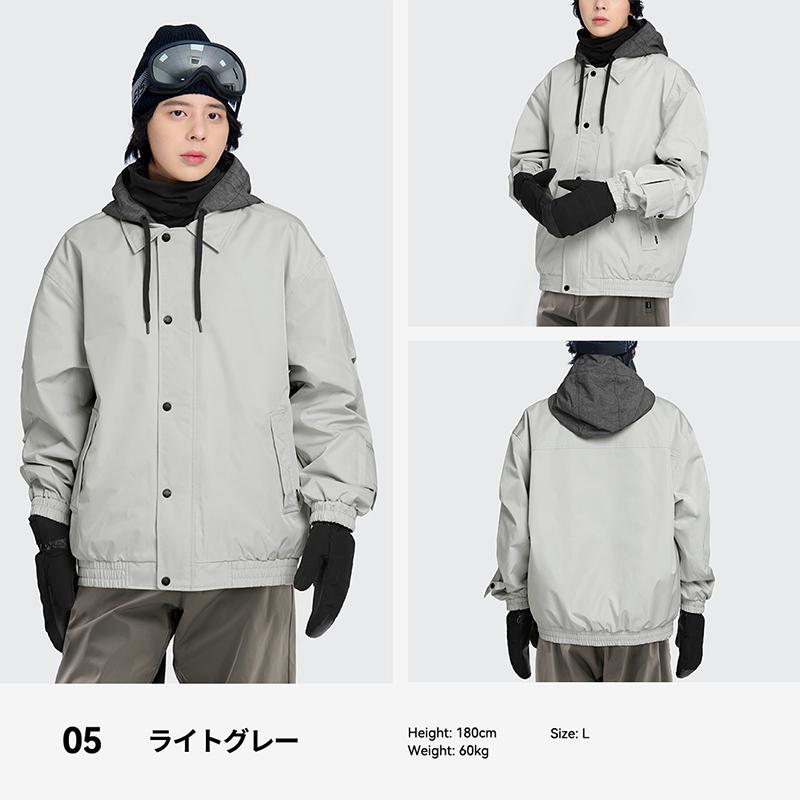 Balance Artistスノーボードウェア 男性用ライトグレー ACTLEIS（アクレイス） スノーボードウェア スキーウェア ジャケット