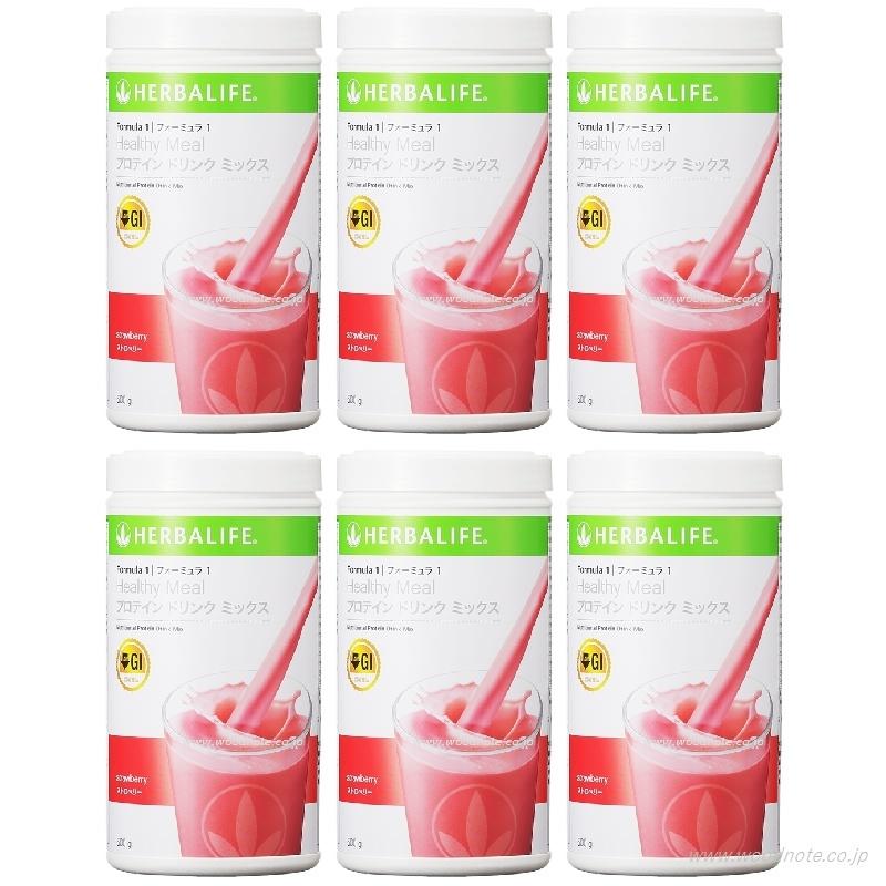 在庫一掃 ハーバライフ ストロベリー 6本セット フォーミュラ１ プロティン ミックス ドリンク 全商品オープニング価格特別価格 Logfacility Com Br