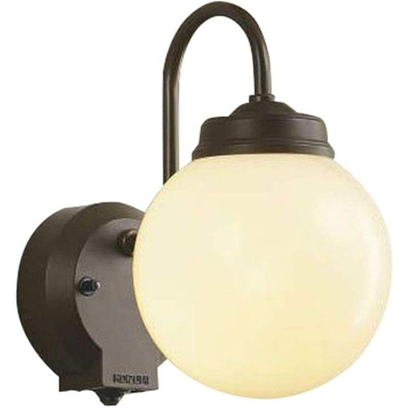 コイズミ照明　人感センサ付ポーチ灯　タイマーON-OFFタイプ　白熱球60W相当　茶色塗装　AU40250L