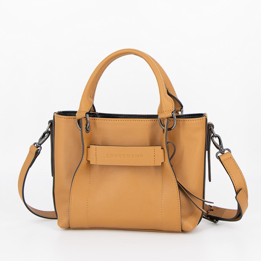 ３Dバックグラウンド  ベージュ系　120cm x 45cm LONGCHAMP（ロンシャン） ハンドバッグ(2WAY仕様) LONGCHAMP 3D