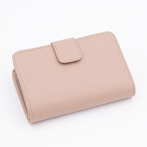 プラダ PRADA 2つ折り財布(小銭入れ付き) ピンクベージュ 1ML225 QWA  