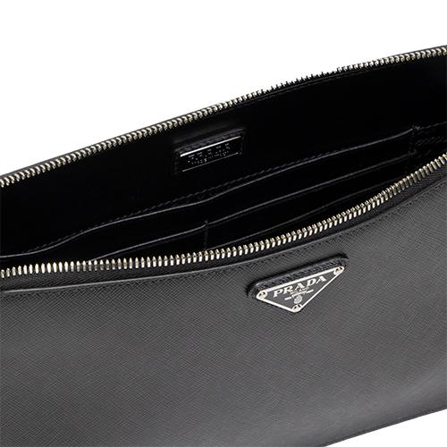 経典ブランド プラダ 21年秋冬新作 通勤 バッグ ビジネス メンズ プラダ Prada Nero Travel Saffiano Ooi F0002 9z2 2vf056 ブラック セカンドバッグ バッグ