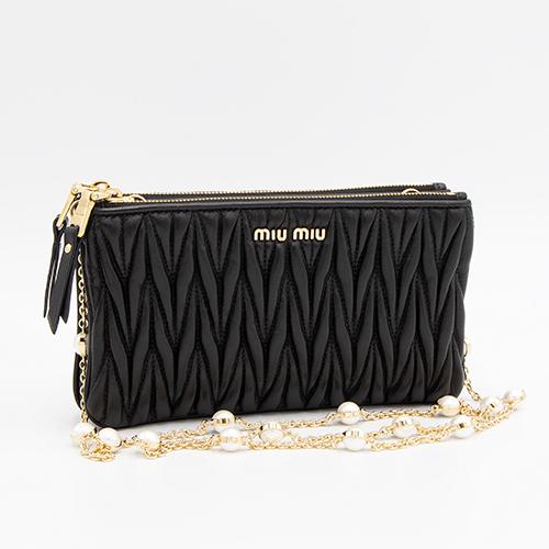 22年春夏新作 ミュウミュウ Miumiu ショルダーバッグ ブラック 5bp073 2f3m F0002 Woo Matelasse Pearl Nero ブランドショップgrande Tokyo 通販 Yahoo ショッピング