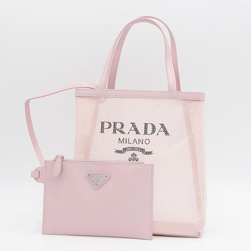 22年春夏新作 プラダ Prada スモールスパンコールメッシュトートバッグ ピンク 1bg417 2d0a F0e18 Ooo Rete Paillet Alabastro ブランドショップgrande Tokyo 通販 Yahoo ショッピング