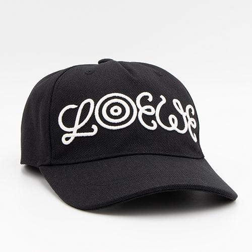 LOEWE ON CAP Black 新作 ロエベ オン キャップ ブラック 黒 帽子