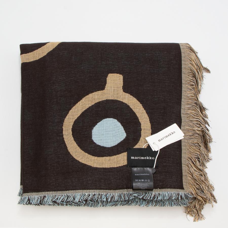 未使用】マリメッコ Musta Tamma ブランケット