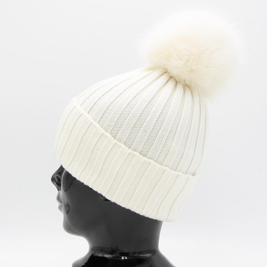 ハッピープライス】モンクレール MONCLER ポンポン付きニットキャップ