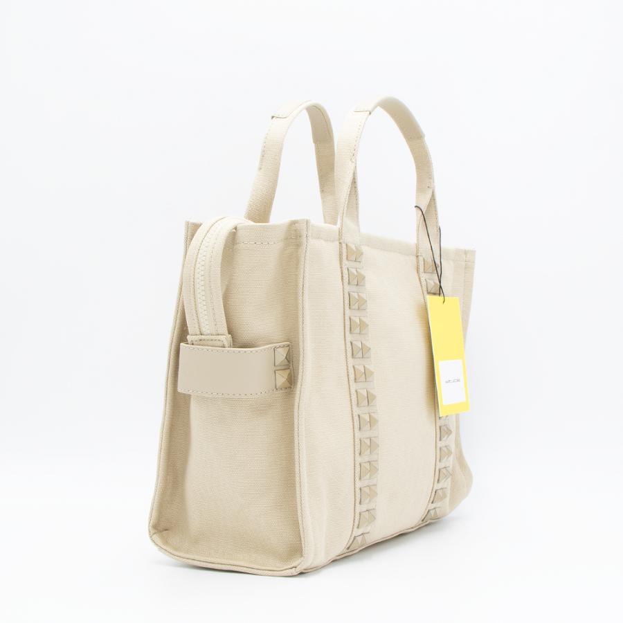 マークジェイコブス MARC JACOBS トートバッグ ベージュ THE STUDDED CANVAS SMALL TOTE BAG H071M12FA22 260 BEIGE｜grande-tokyo｜03