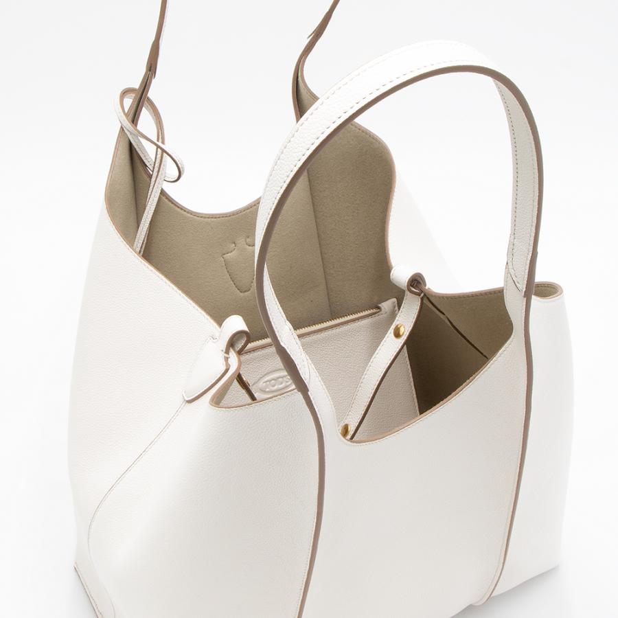 TOD'S（トッズ） トートバッグ スモール ホワイト T TIMELESS T
