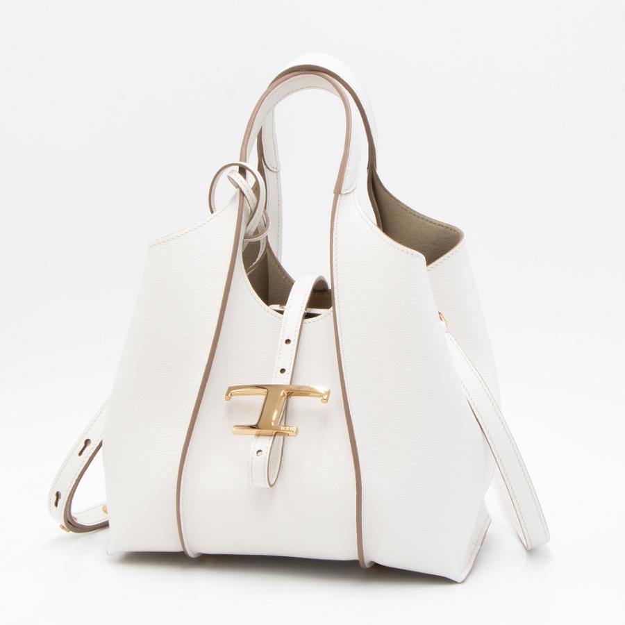 TOD'S（トッズ） トートバッグ ミニ ホワイト T TIMELESS T タイムレス