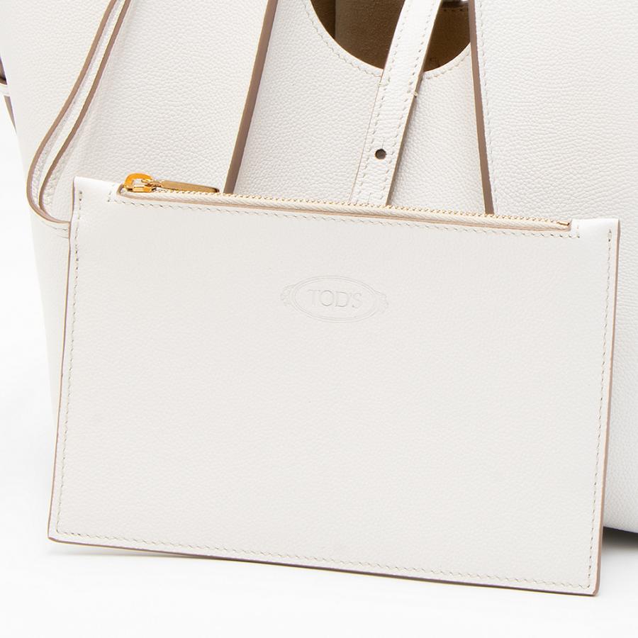 TOD'S（トッズ） トートバッグ ミニ ホワイト T TIMELESS T タイムレス