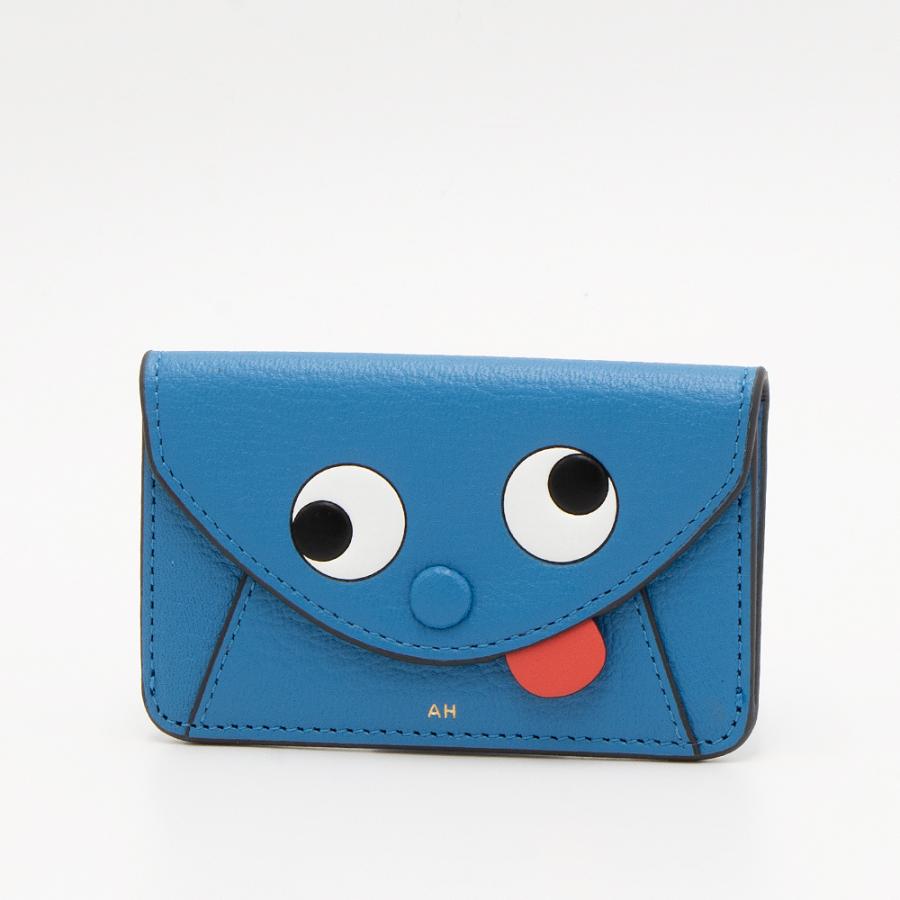 ANYA HINDMARCH アニヤハインドマーチ カードケース シーブルー 