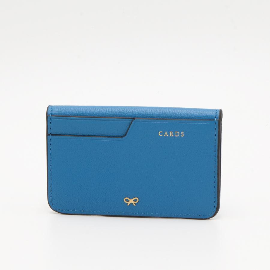 ANYA HINDMARCH アニヤハインドマーチ カードケース シーブルー  