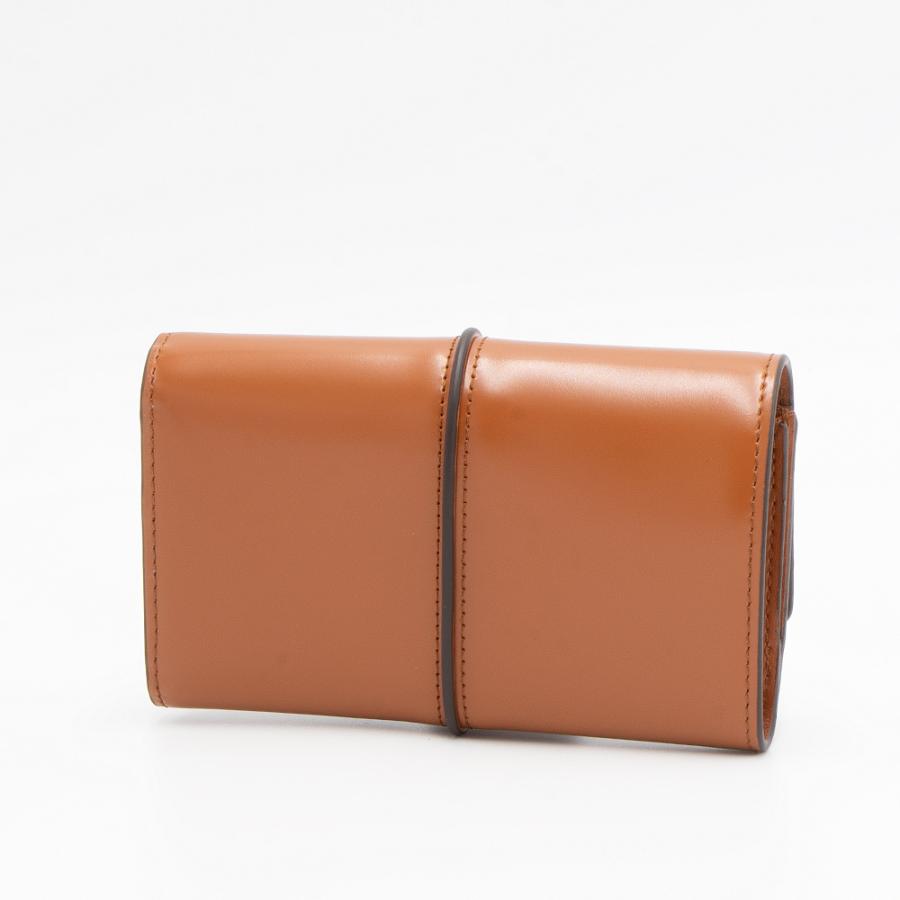TOD'S トッズ 2つ折り財布(小銭入れ付き) ブラウン T TIMELESS T TOD'S トッズ 2つ折り財布(小銭入れ付き) ブラウン T TIMELESS T