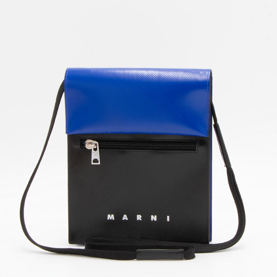 MARNI マルニ ショルダーバッグ ブラック/ロイヤル TRIBECA SBMQ0036A0 