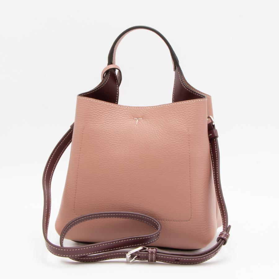TOD'S トッズ トートバッグ(2WAY仕様) ミニ ボルドーピンク TOD'S トッズ トートバッグ(2WAY仕様) ミニ ボルドーピンク