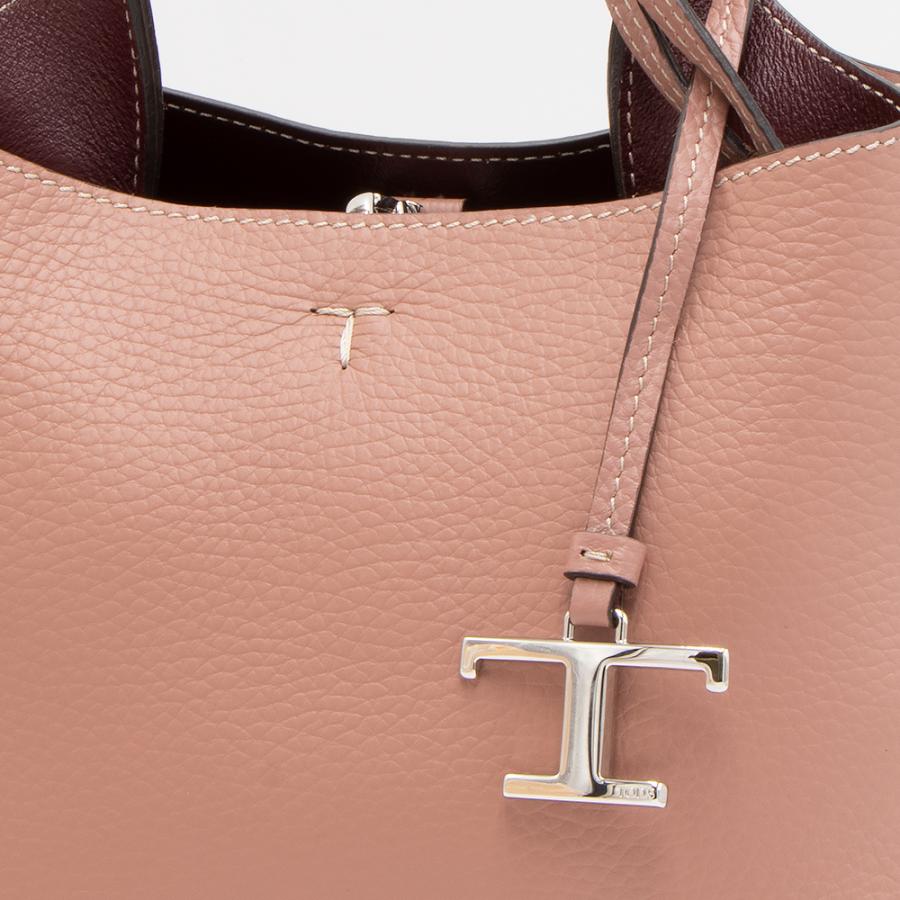 TOD'S トッズ トートバッグ(2WAY仕様) ミニ ボルドーピンク TOD'S トッズ トートバッグ(2WAY仕様) ミニ ボルドーピンク