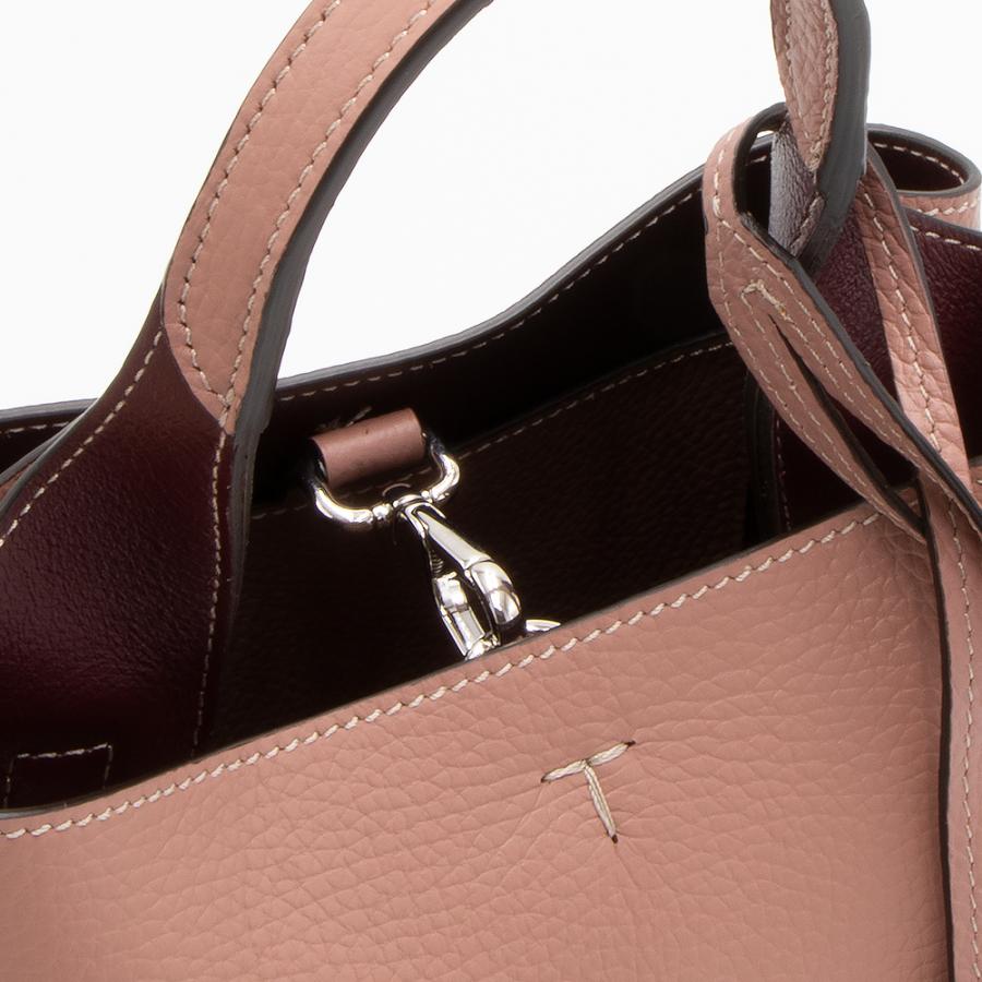 TOD'S トッズ トートバッグ(2WAY仕様) ミニ ボルドーピンク TOD'S トッズ トートバッグ(2WAY仕様) ミニ ボルドーピンク