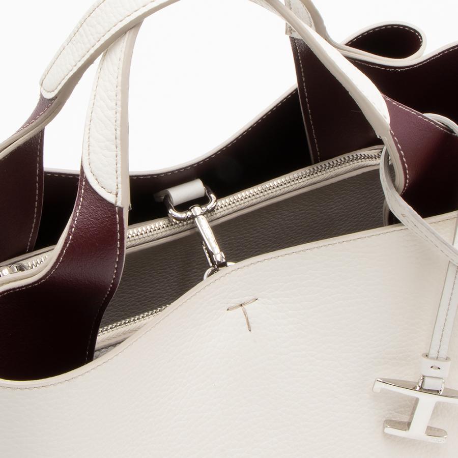 【2024年春夏新作】トッズ TOD'S トートバッグ(2WAY仕様) ミニ ホワイト XBWAPAFL100QRI 9P09 WHITE｜grande-tokyo｜07