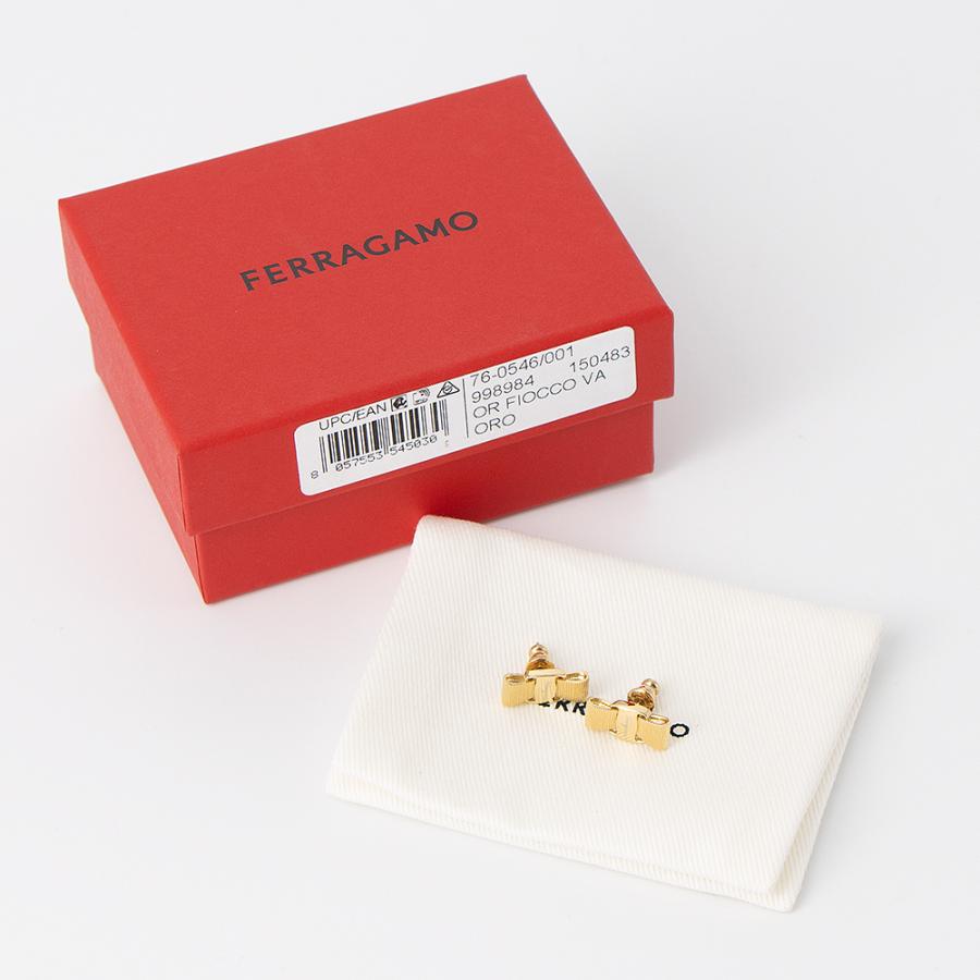FERRAGAMO ピアス　ゴールド　箱付き FERRAGAMO（フェラガモ） ピアス ヴァラ ゴールド VARA BOW 760546