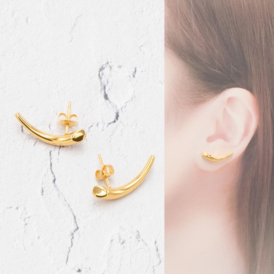 週末お値下げ　Charlotte Chesnais ピアス　片耳 シャルロットシェネ CHARLOTTE CHESNAIS ピアス ゴールド プチ