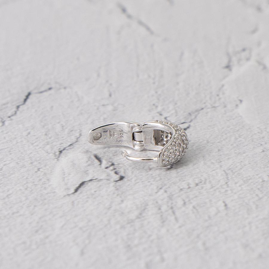 TOM WOOD（トムウッド） ピアス シルバー アイスハギーズパヴェ Ice