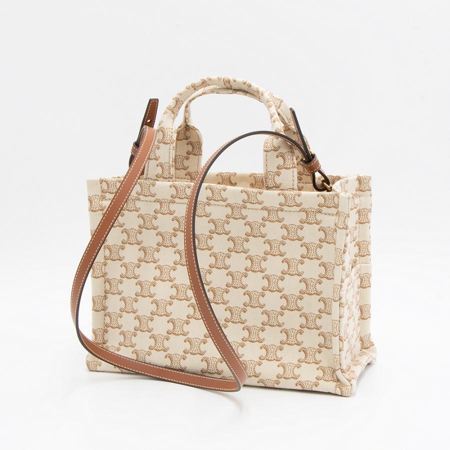 CELINE セリーヌ トートバッグ(2WAY仕様) ホワイト スモールカバ CELINE セリーヌ トートバッグ(2WAY仕様) ホワイト スモールカバ