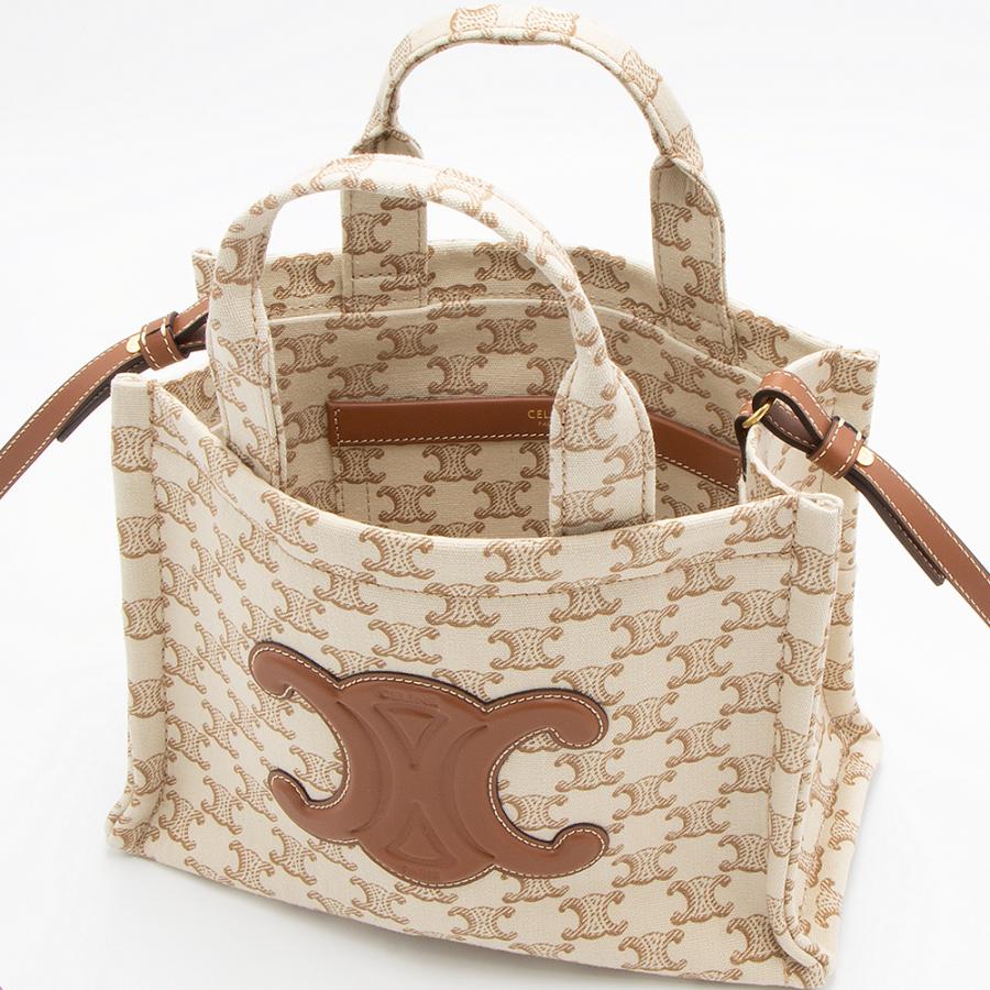 CELINE セリーヌ トートバッグ(2WAY仕様) ホワイト スモールカバ CELINE セリーヌ トートバッグ(2WAY仕様) ホワイト スモールカバ