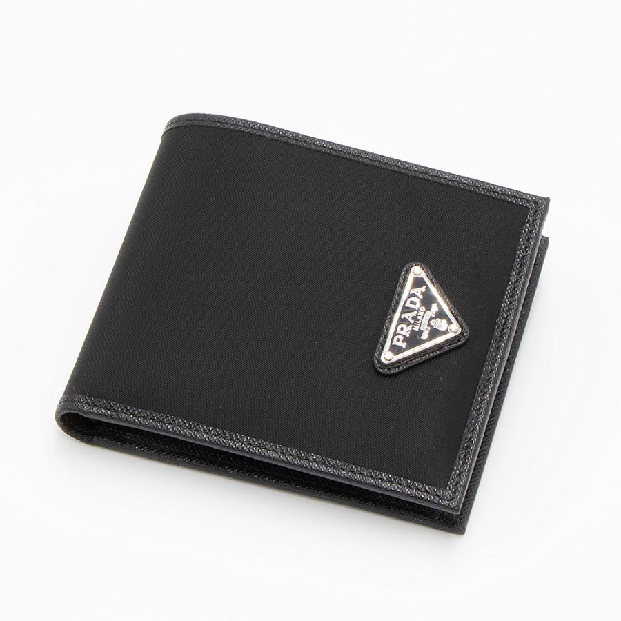 新品未使用】PRADA 二つ折り財布 SAFFIANO 黒 ギャランティ証付 PRADA