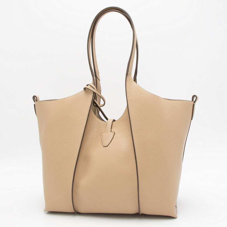 TOD'S（トッズ） トートバッグ ベージュ T TIMELESS T タイムレス