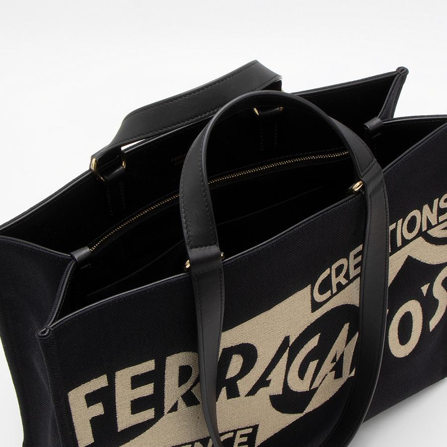 FERRAGAMO（フェラガモ） コットントートバッグ(2WAY仕様) ミディアム