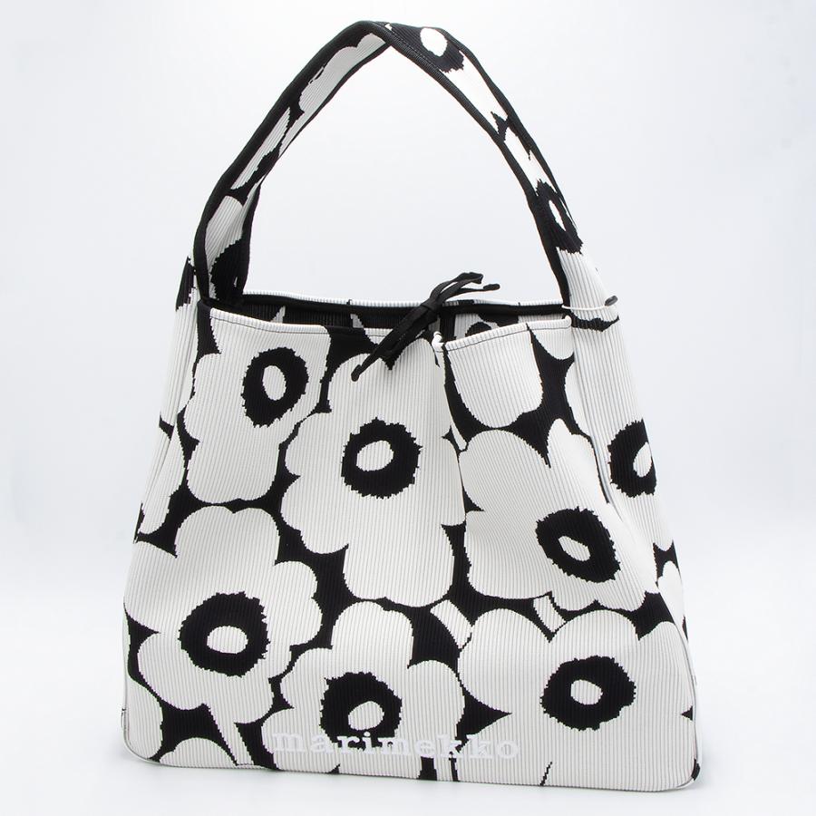 marimekko マリメッコ ショルダーバッグ ブラック×オフホワイト marimekko マリメッコ ショルダーバッグ ブラック×オフホワイト