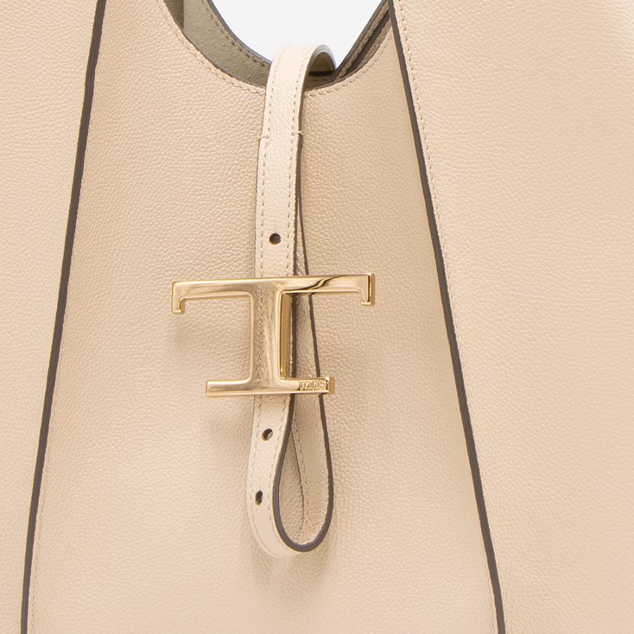 TOD'S（トッズ） トートバッグ ベージュ T TIMELESS T タイムレス