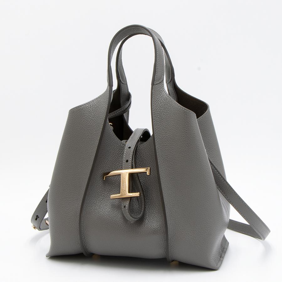 トッズ ハンドバッグ ショルダーバッグ Tタイムレス ショッピングバッグ ミニ グレー レディース TOD'S XBWTSBA9100 XSO B400 TOD'S（トッズ） トートバッグ ミニ グレー T TIMELESS T タイムレス