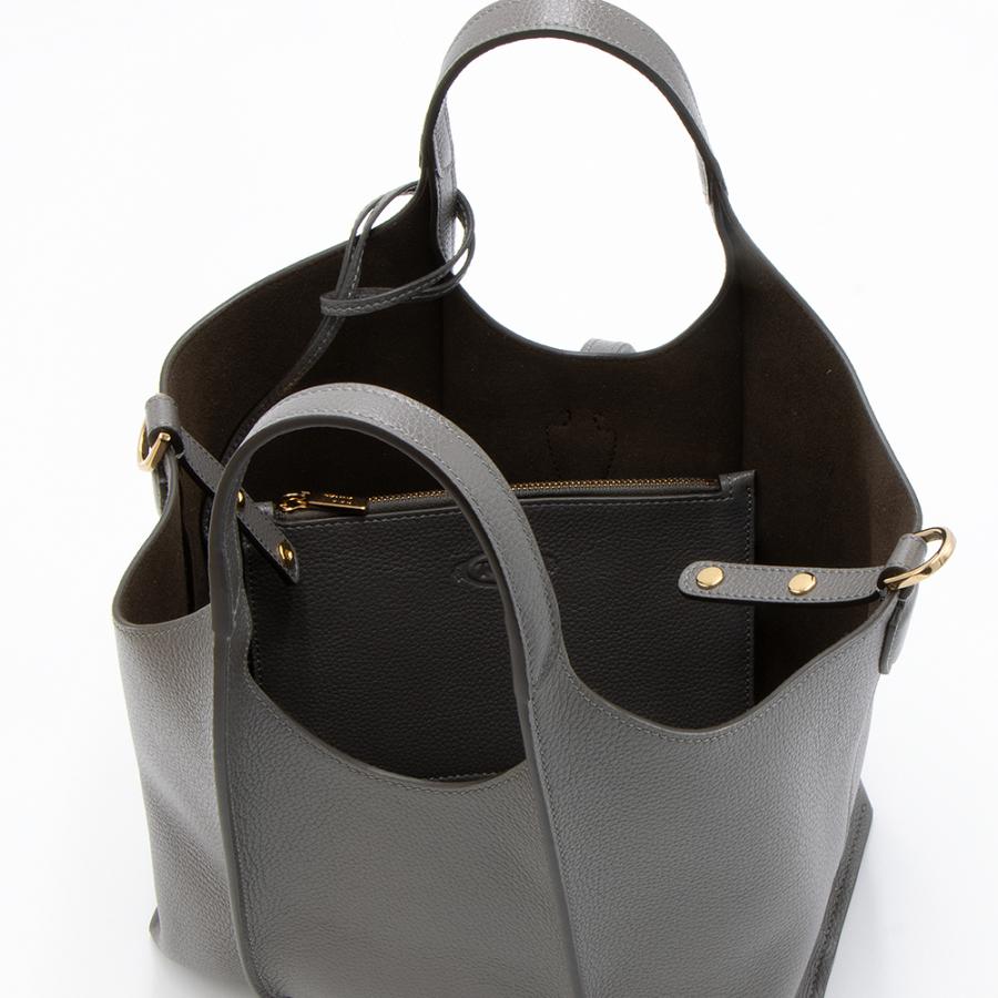 TOD'S（トッズ） トートバッグ ミニ グレー T TIMELESS T タイムレス