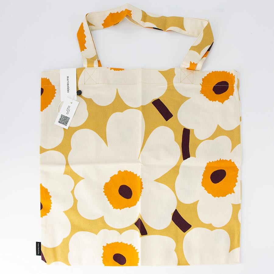 marimekko（マリメッコ） トートバッグ キャラメル×クリーム×オレンジ