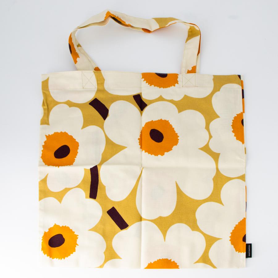 marimekko（マリメッコ） トートバッグ キャラメル×クリーム×オレンジ