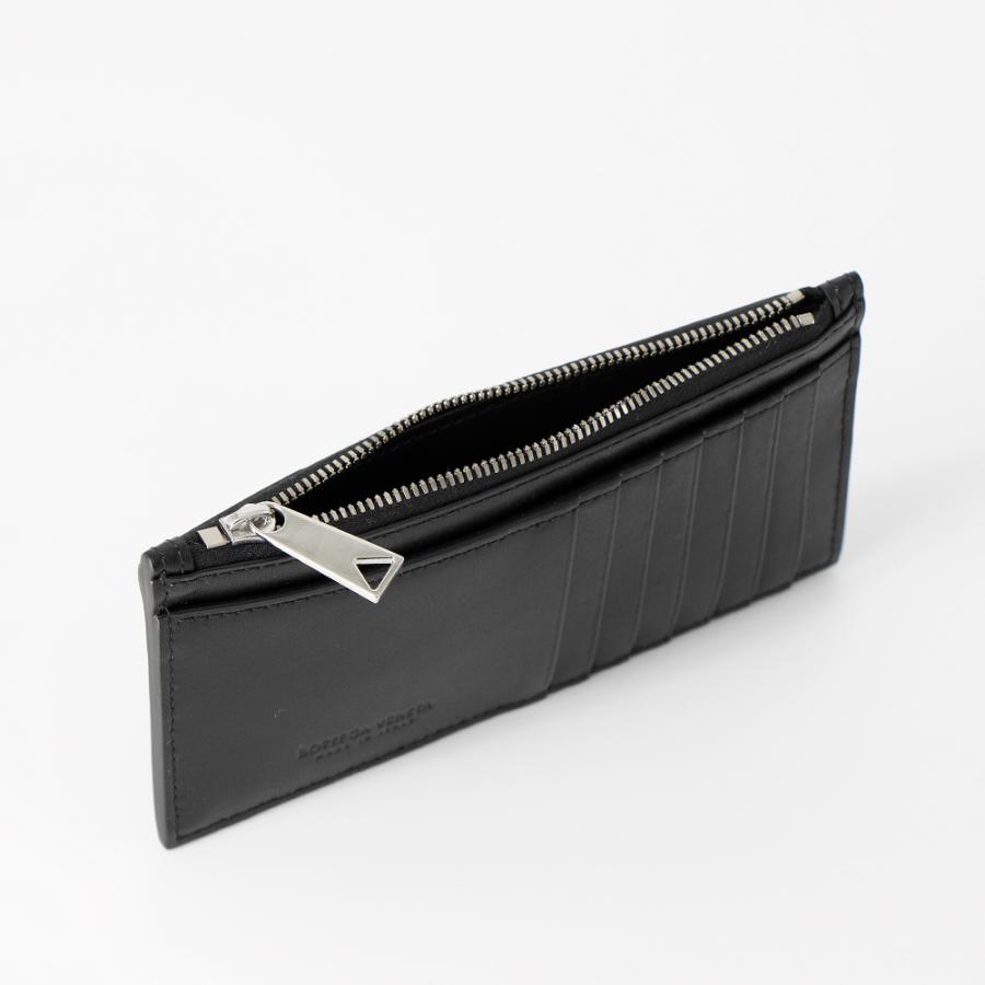 ボッテガヴェネタ BOTTEGA VENETA カードケース スリムロングウォレット カセット CASSETTE 749460 VBWD3 8803 BLACKの画像