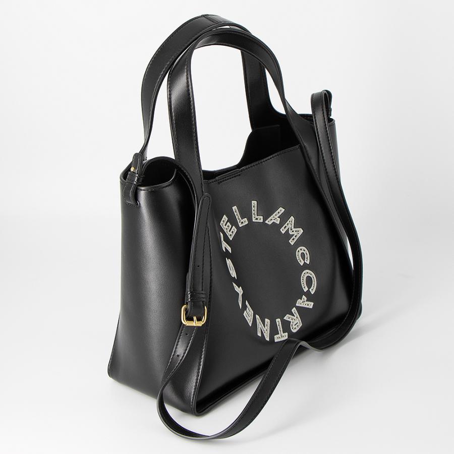 ステラマッカートニー STELLA McCARTNEY トートバッグ ブラック CROSSBODY BAG ステラロゴクロスボディバッグ 513860の画像