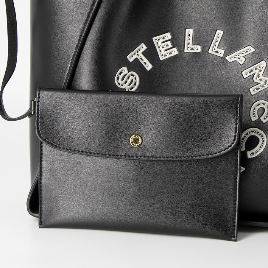 ステラマッカートニー STELLA McCARTNEY トートバッグ ブラック CROSSBODY BAG ステラロゴクロスボディバッグ 513860の画像