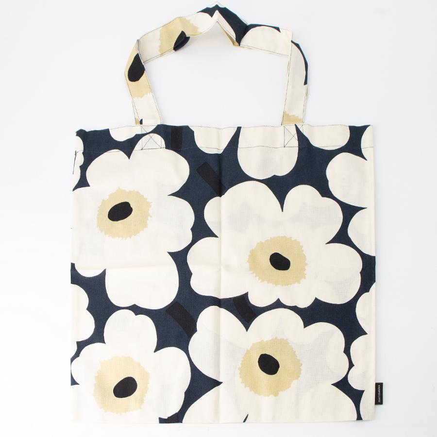 marimekko（マリメッコ） トートバッグ ミッドナイトブルー×クリーム