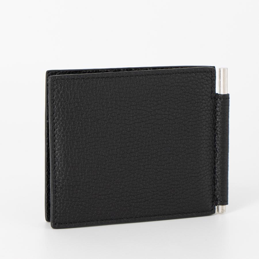 TOM FORD トムフォード マネークリップ 財布 二つ折り 黒 クロコ柄 TOM FORD（トムフォード） TOM FORD 2つ折り財布(小銭入れ無し