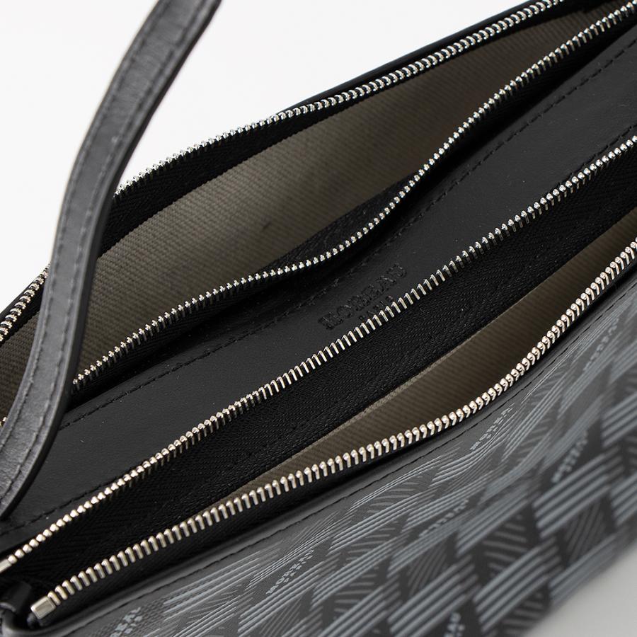 モロー MOREAU ショルダーバッグ ANTOINE DOUBLE 1882 BKNA BLACK/NATURALの画像