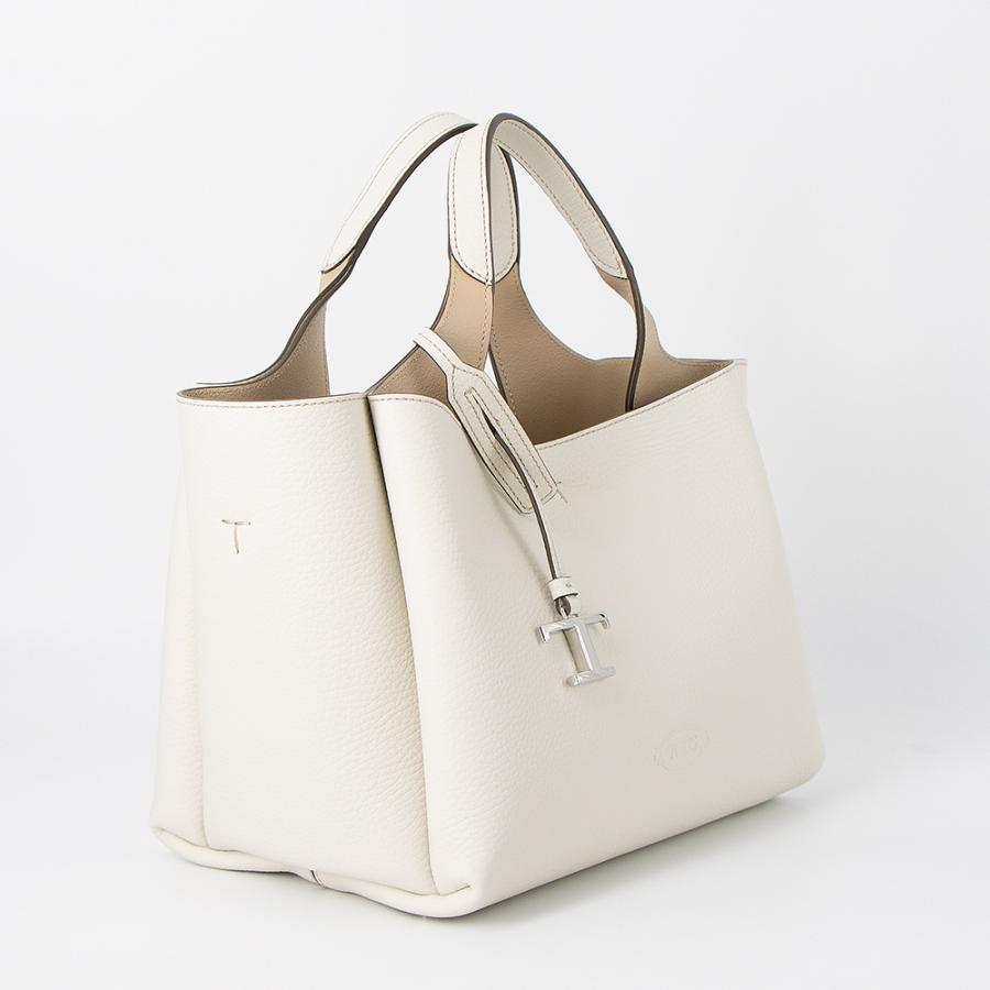 TOD'S（トッズ） トートバッグ(2WAY仕様) ミニ Tタイムレス ホワイト T