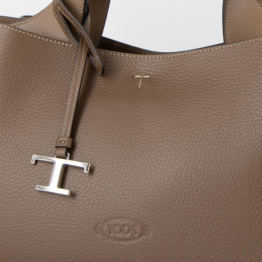 トッズ TOD'S トートバッグ(2WAY仕様) ミニ Tタイムレス ブラウン T TIMELESS XBWAPAFL100QRI 4L64 BROWNの画像
