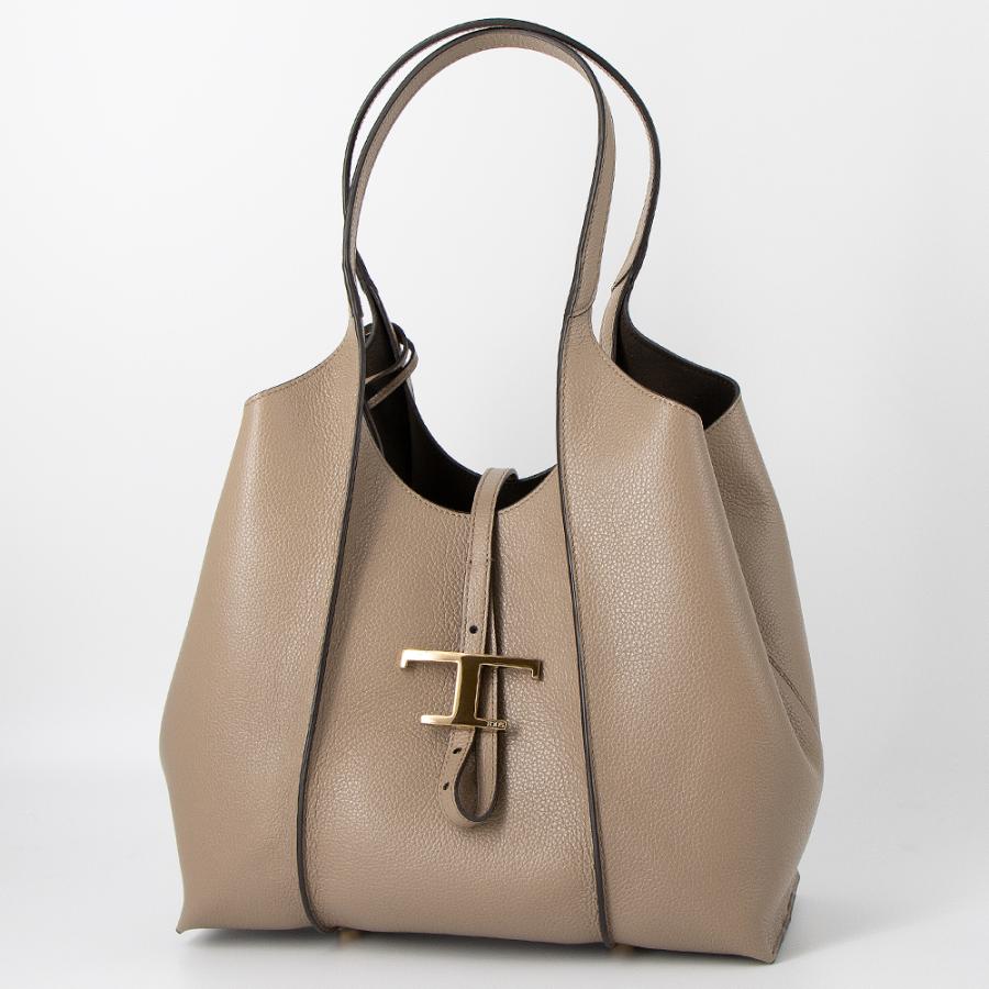 TOD'S（トッズ） トートバッグ ベージュ T TIMELESS T タイムレス